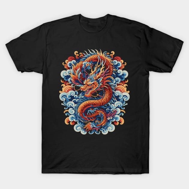 Vintage Dragon T-Shirt by Trendsdk